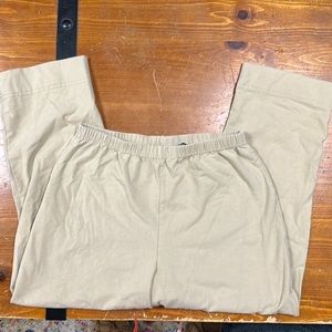 Women with Control pull-on tan capris